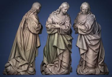 3D model Virgen en adoracin (STL)